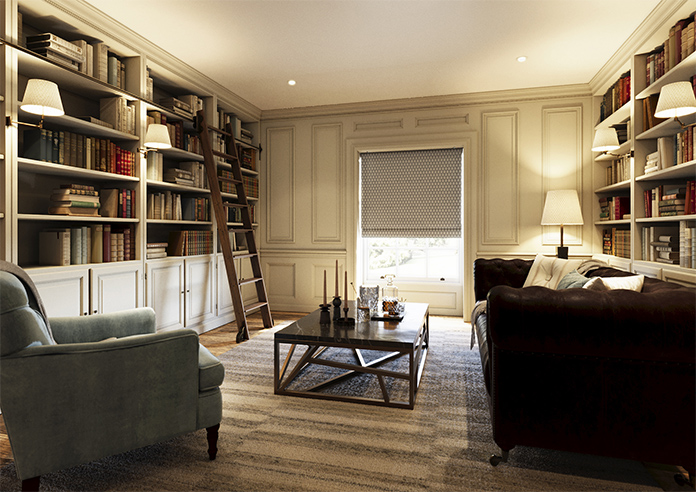 Emily Bond Jaipur, Smoke - Twist&Fit Roman Blind - Image 7
